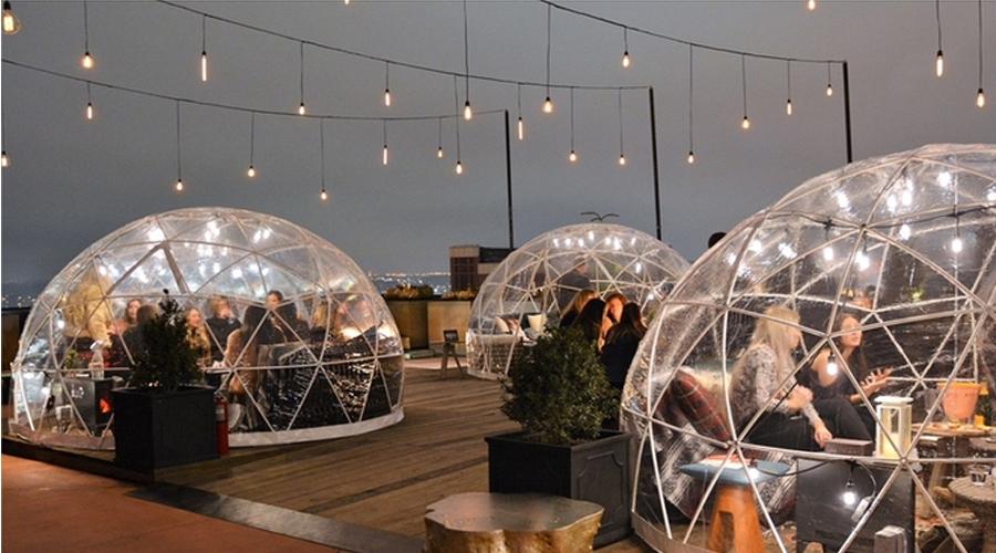4m clear dome restaurant tent